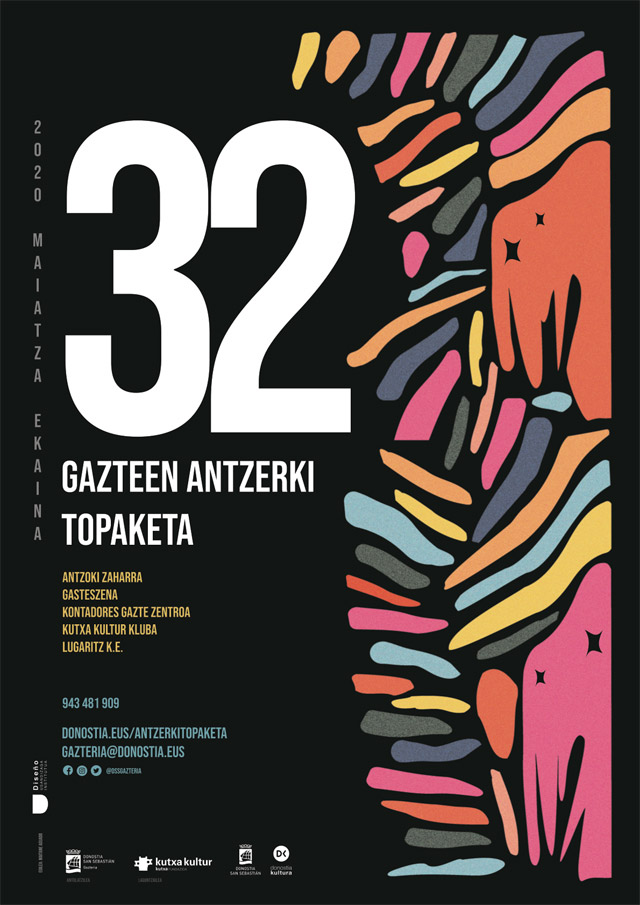 Gazte Antzerki Topaketak - Cartel de teatro by Maitane Aguado